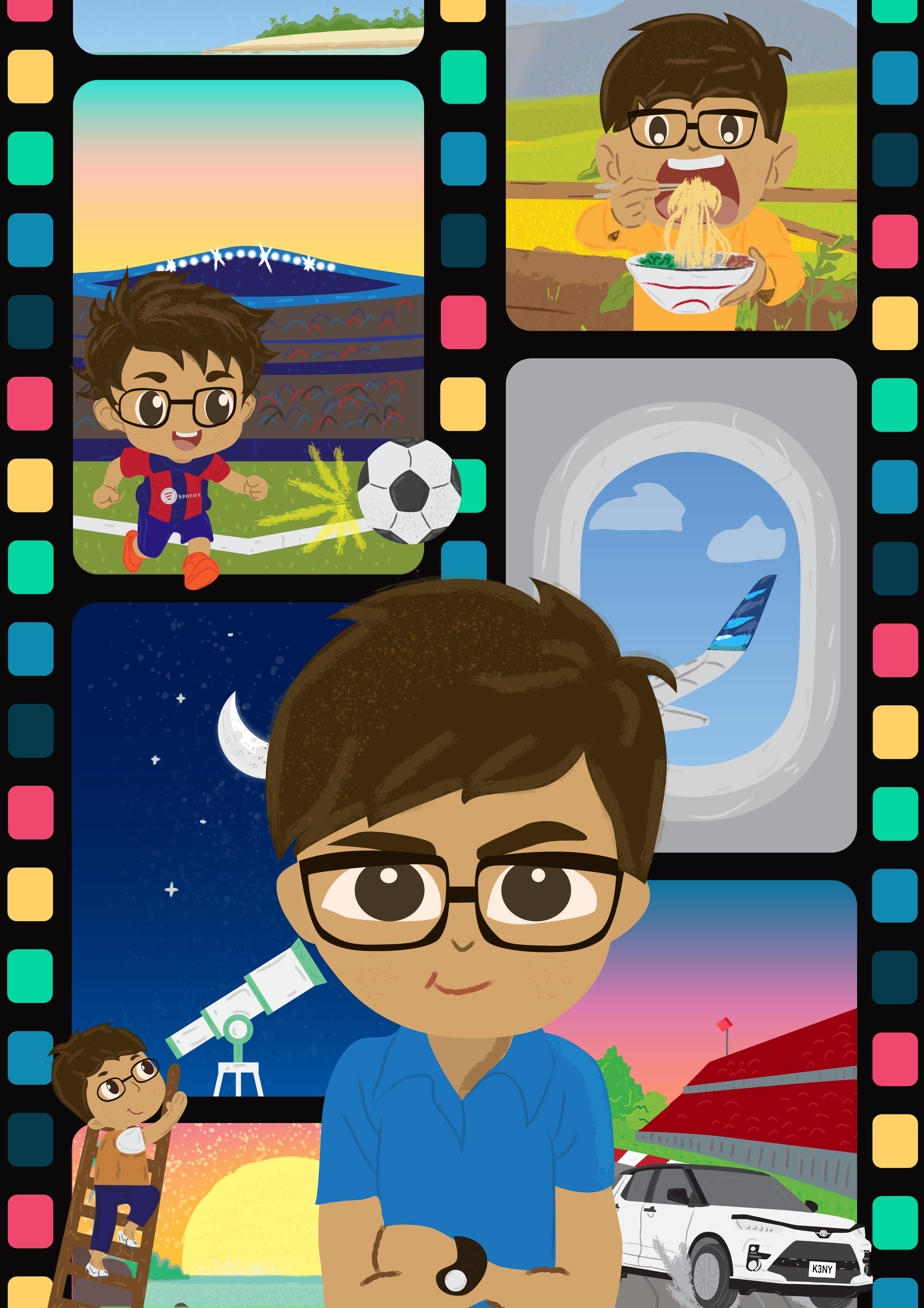 Lombok Travel Poster